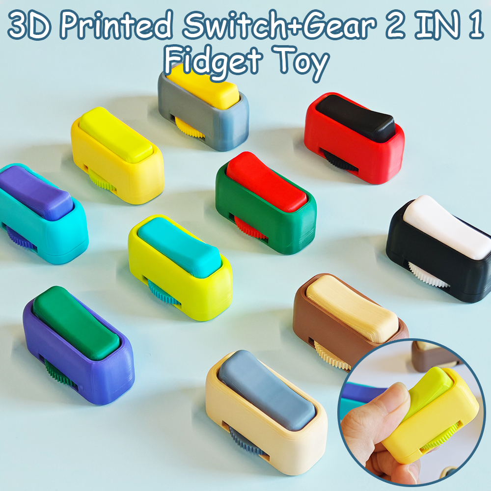 3D Printing Simulator - 3D Printed Switches Gear 2IN1 Fidget