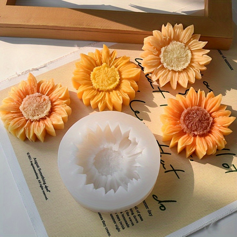 3D Printing With Silicone - Vibrant 3D Sunflower Silicone Mold for