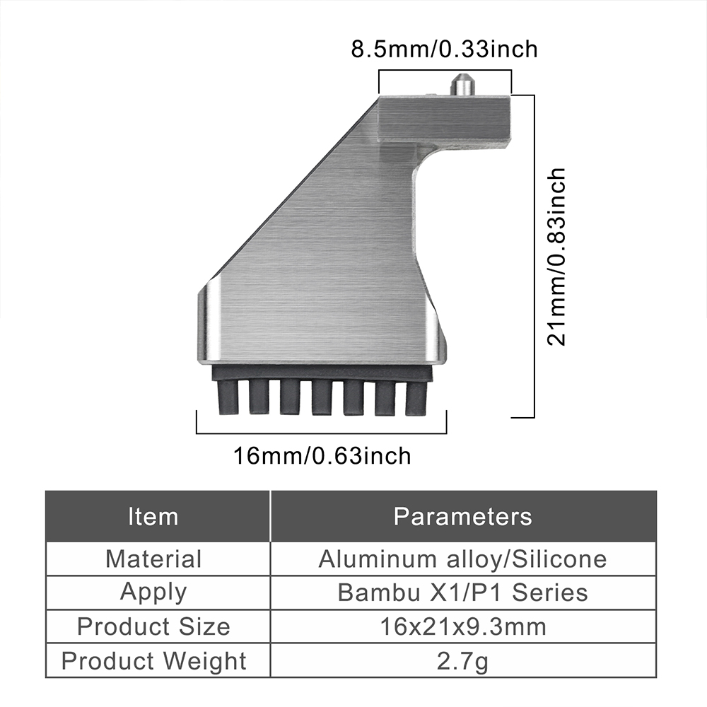 Nozzle Wiper For Bambu Lab X1  - 3D Printing Bambu 评论和价格