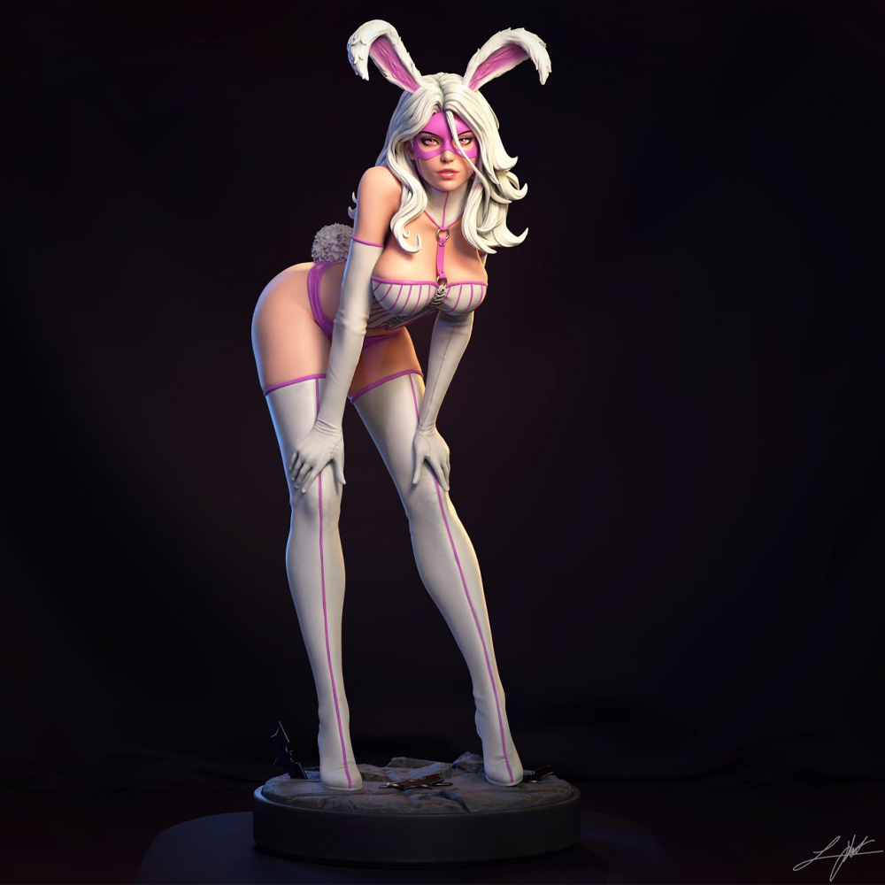 1:24 Belle White Rabbit Sexy G - 3D Printing Rabbit 评论和价格