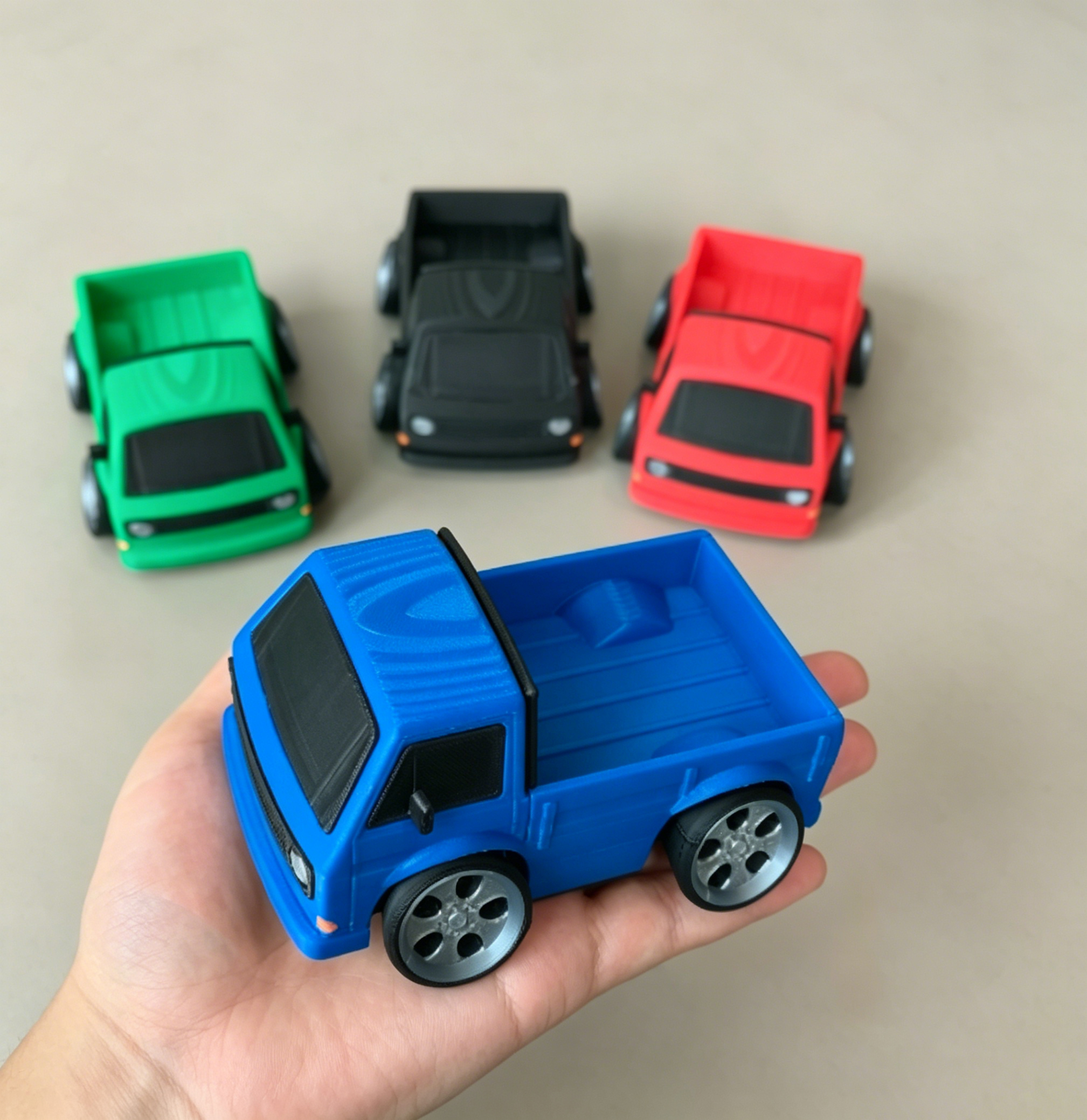 Retro T3 Pickup Truck 3D Print - 3D Printing Diecast Cars 评论和价格