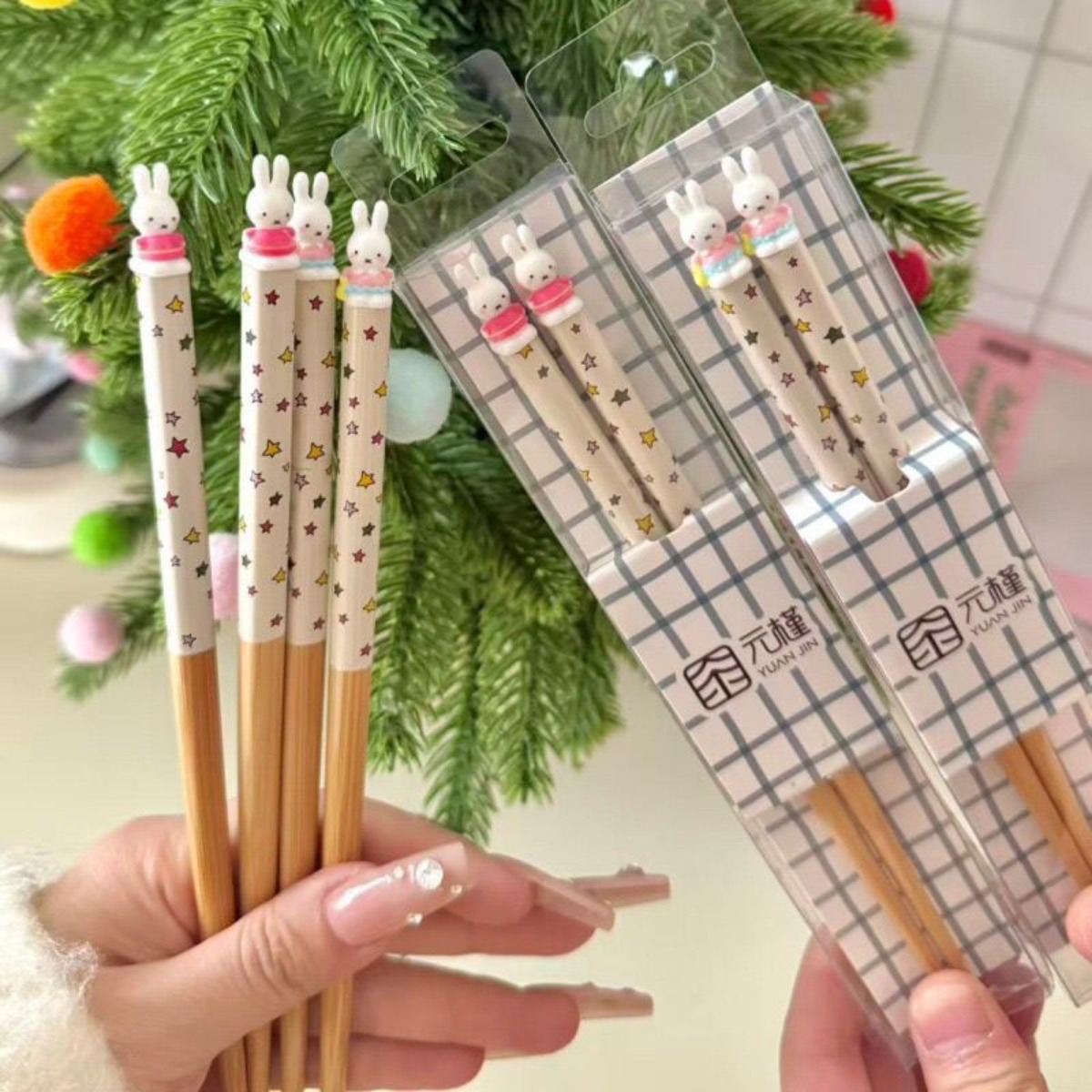 Kawaii Miffy Rabbit Chopsticks - 3D Printing Bambu 评论和价格