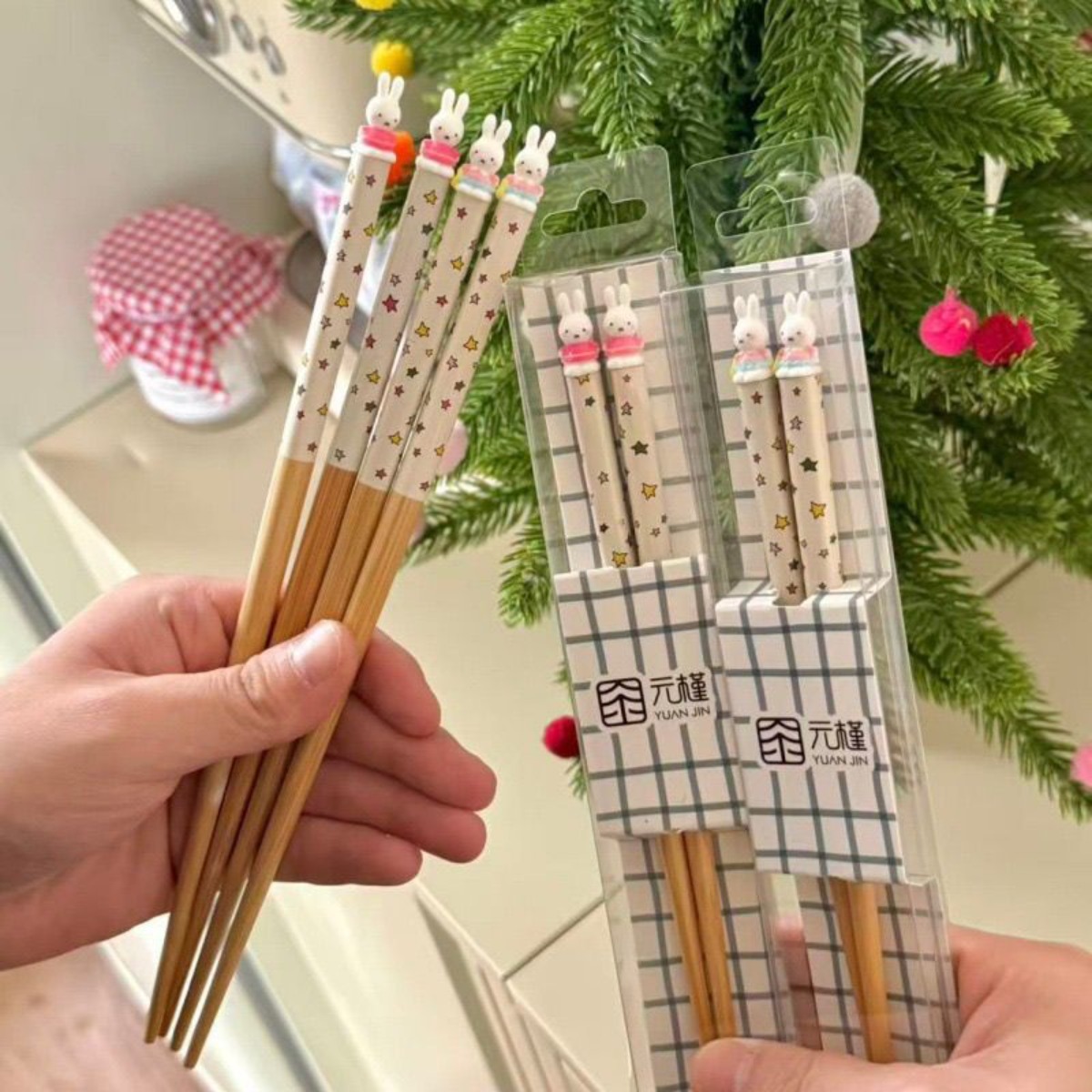 Kawaii Miffy Rabbit Chopsticks - 3D Printing Bambu 评论和价格