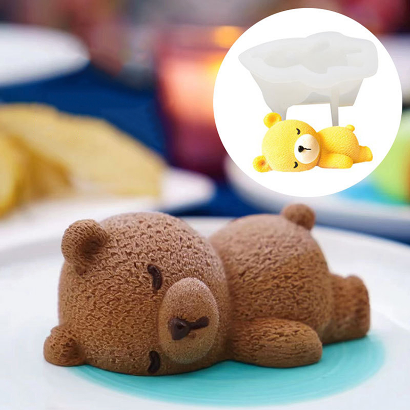 New Cute 3D Sleeping Bear Mous - 3D Printing With Silicone 评论和价格
