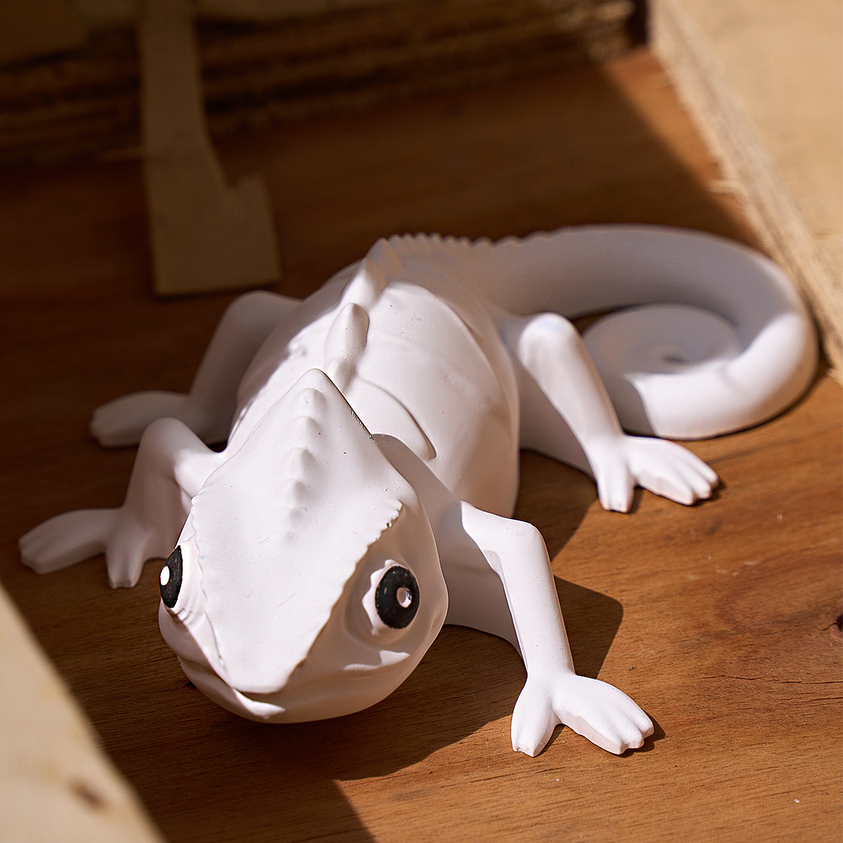 17cm 3D Chameleon Lizard Silic - 3D Printing With Silicone 评论和价格