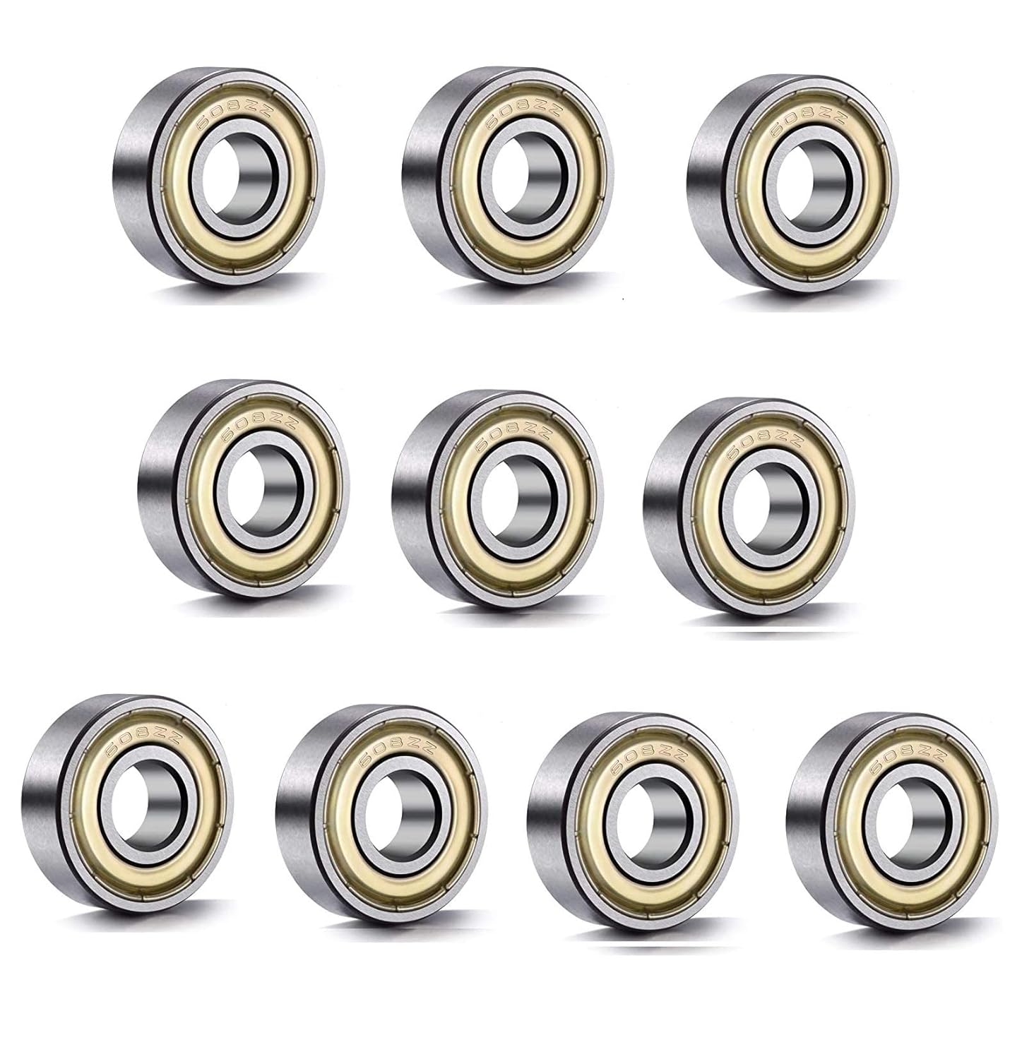 10/20PC 608ZZ Ball Bearings Ca - 3D Printing Metal 评论和价格