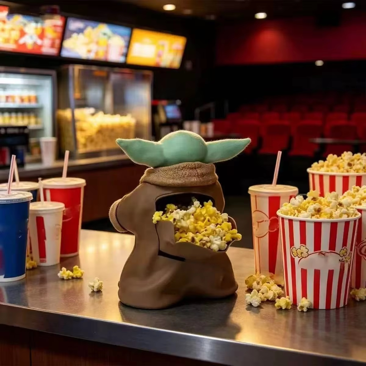 Star Wars Baby Yoda Popcorn Bu - 3D Printing Mockup 评论和价格