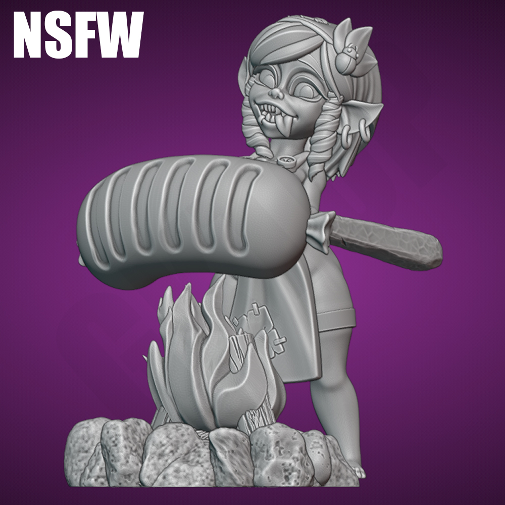 Sexy Campfire Goblin NSFW 1/24 - 3D Printing Rabbit 评论和价格