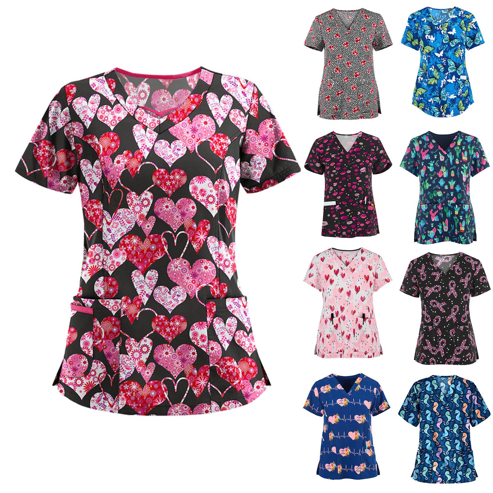 Women Nurse Uniform Butterfly  - 3D Printing For Medical 评论和价格