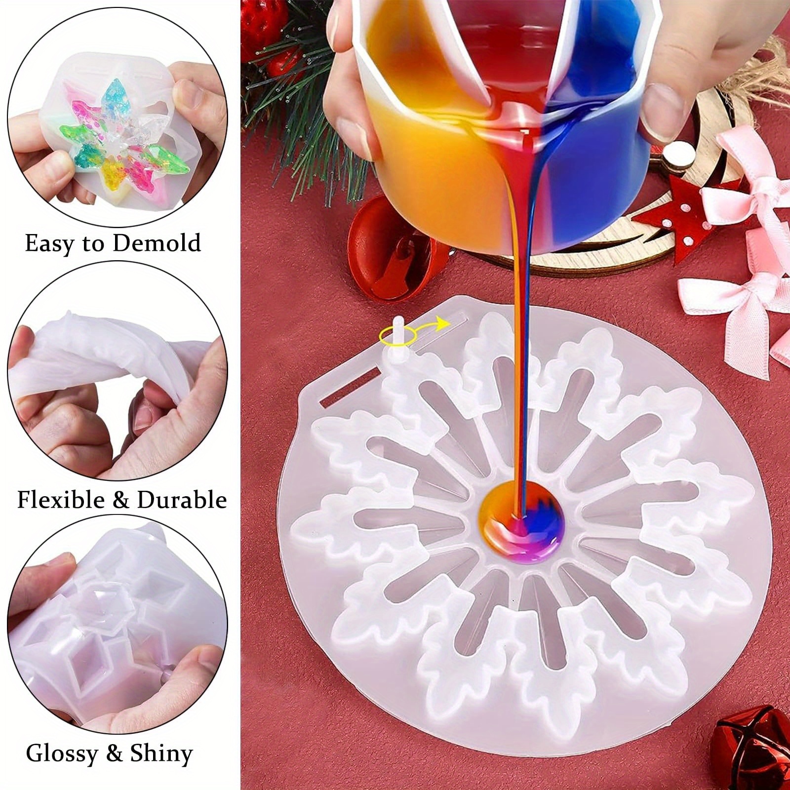 Resin Casting Molds Christmas  - 3D Printing With Silicone 评论和价格
