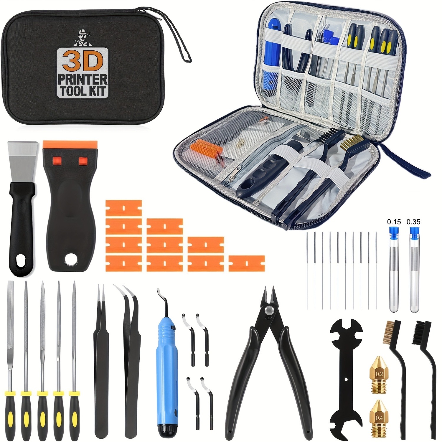 3D Printer Tools Kit, 33pcs 3D - 3D Printing Workshop 评论和价格