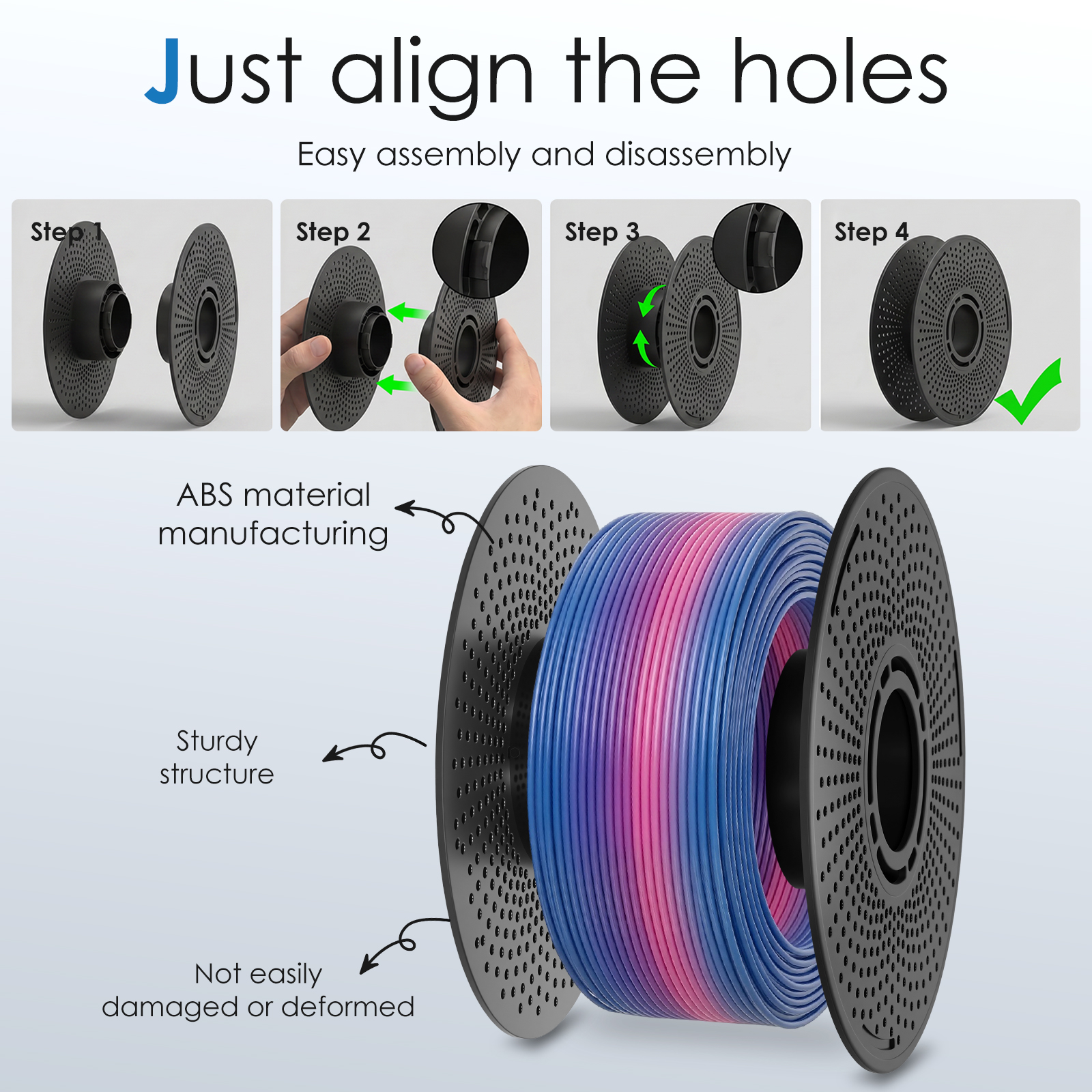 2Pcs Reusable 3D Filament Spoo - Petg Filament 评论和价格