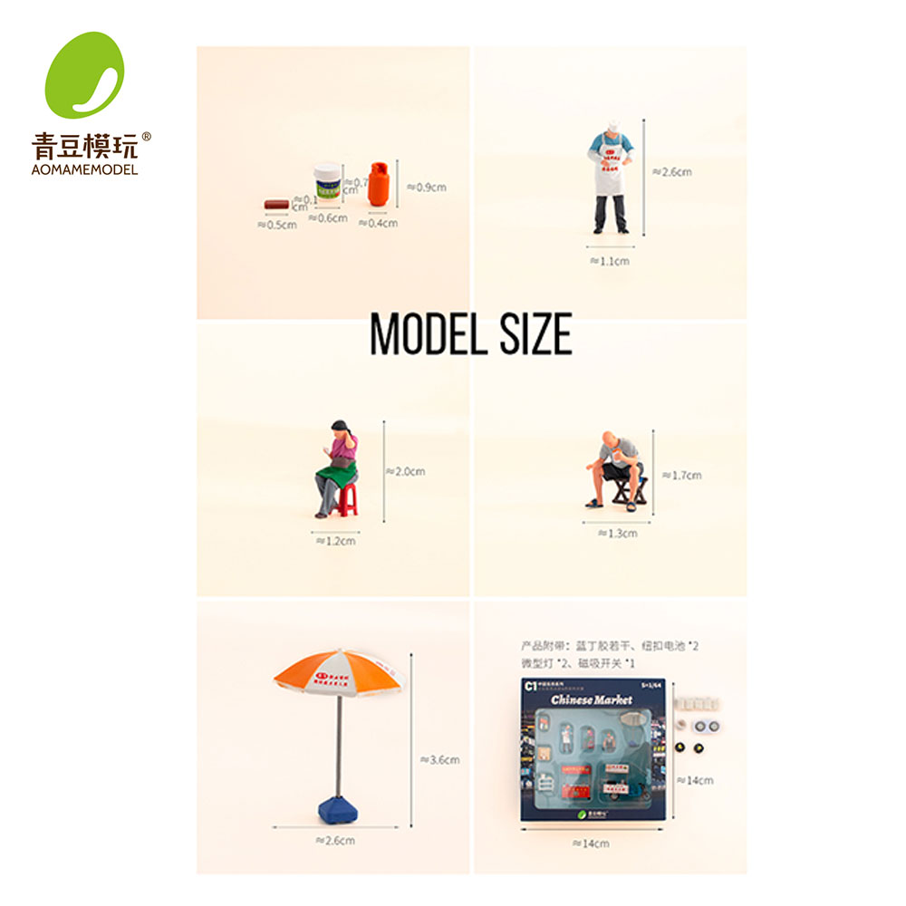 1/64 Night market s Model Kit- - 3D Printing Kit 评论和价格