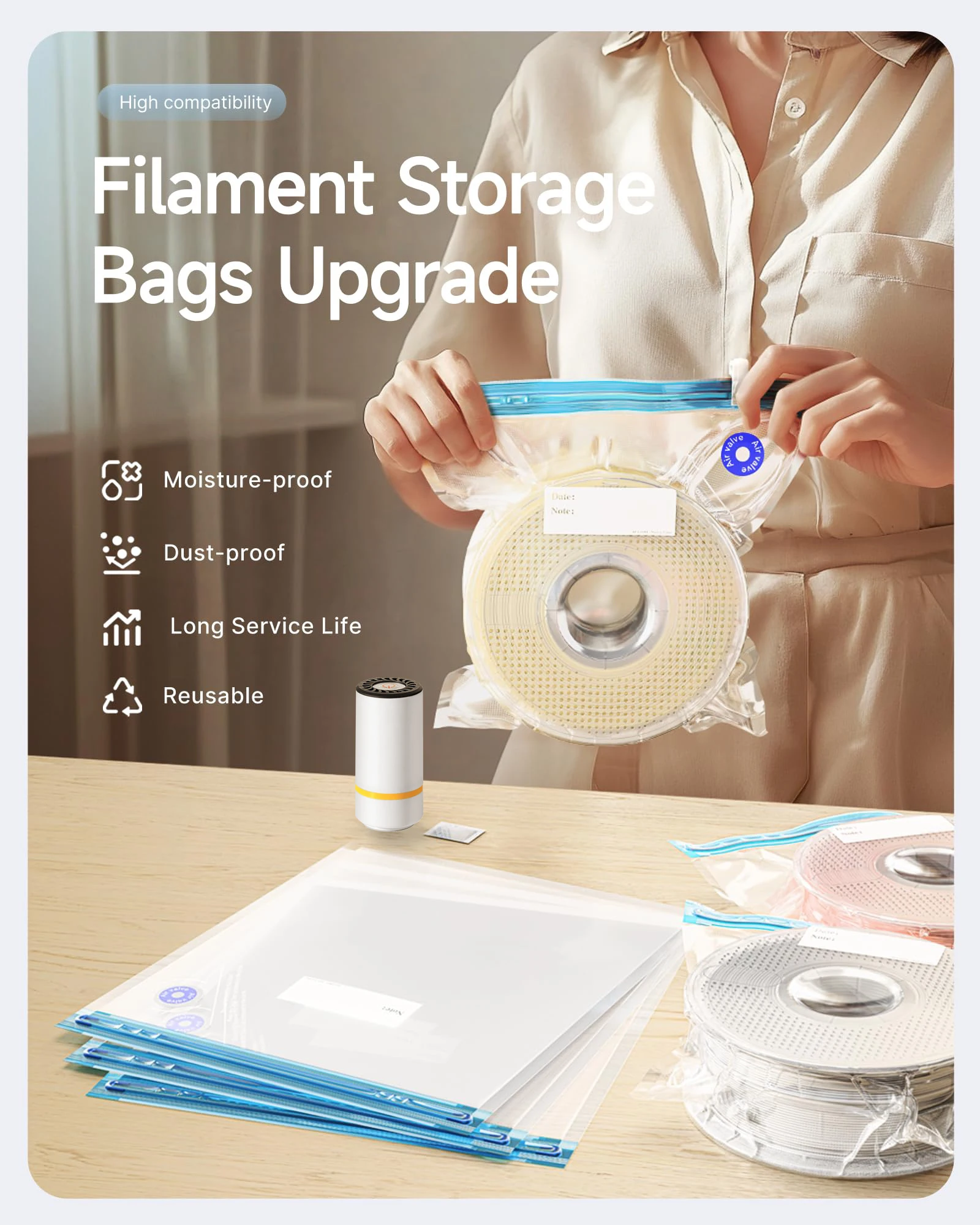 3D Printer Filament Vacuum Bag - Petg Filament 评论和价格