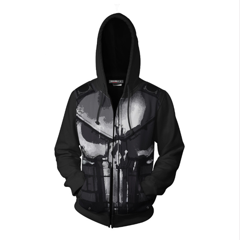 3D Printed Punisher Zip-up Hoo - 3D Printing Kit 评论和价格