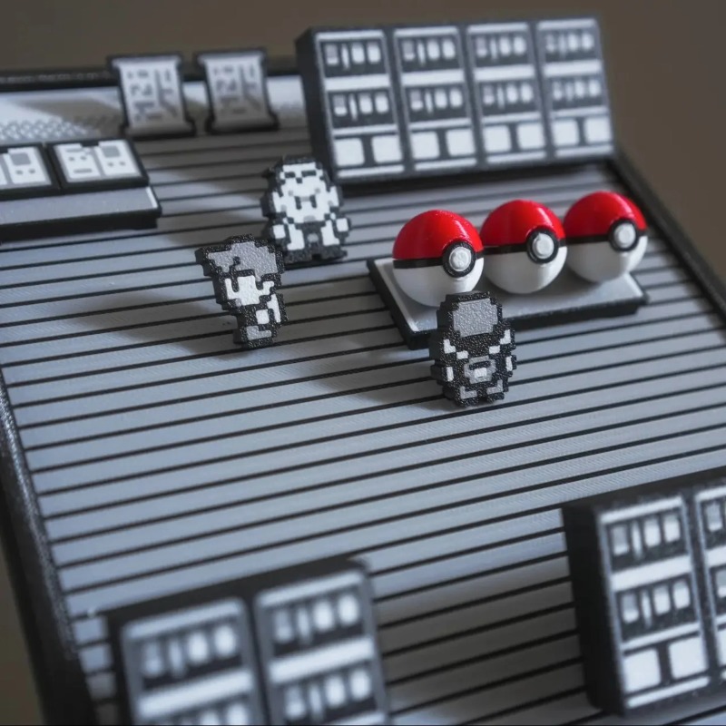 Pokemon Gold Silver Scene Figu - 3D Printing Simulator 评论和价格