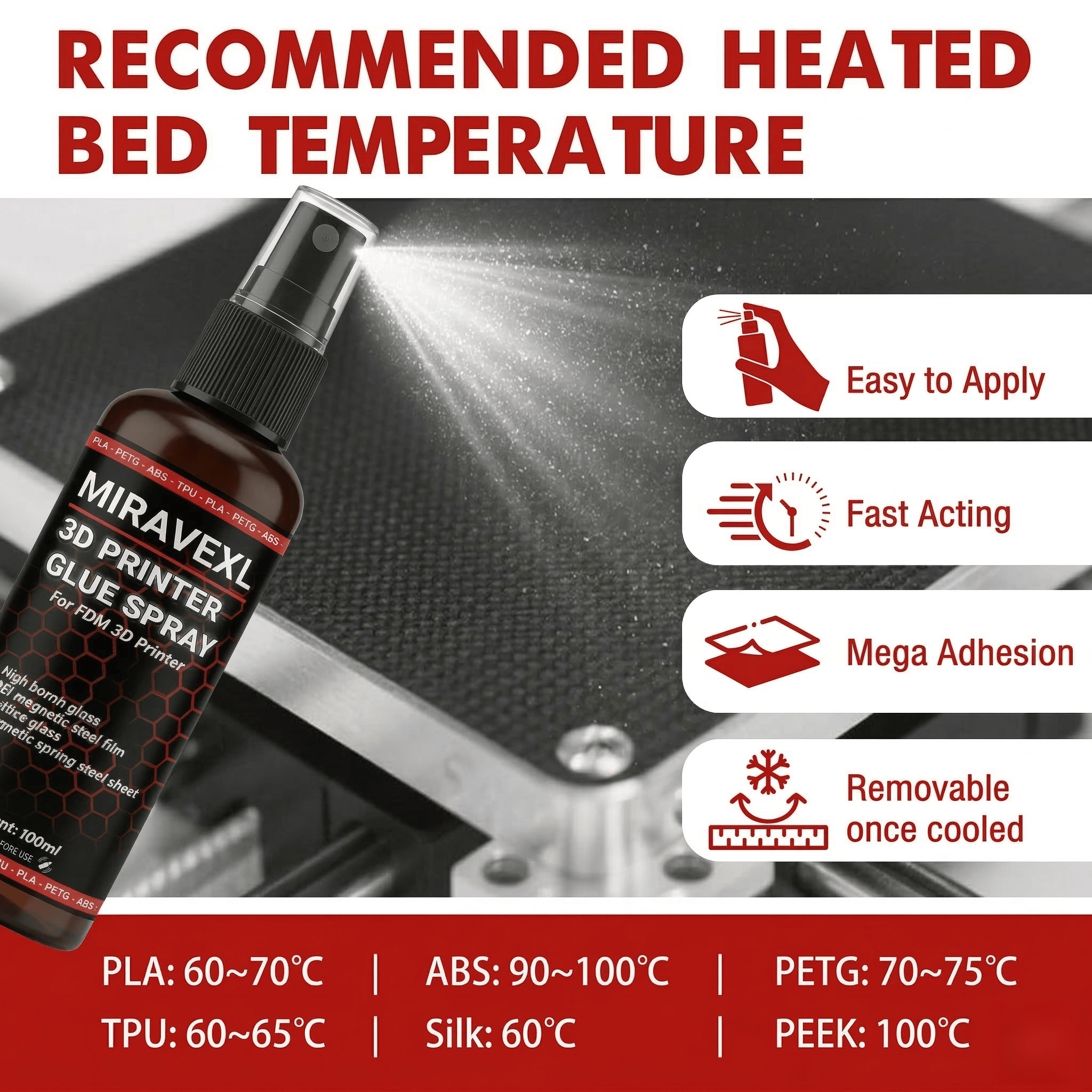 3D Printer Bed Adhesive Spray  - Petg Filament 评论和价格