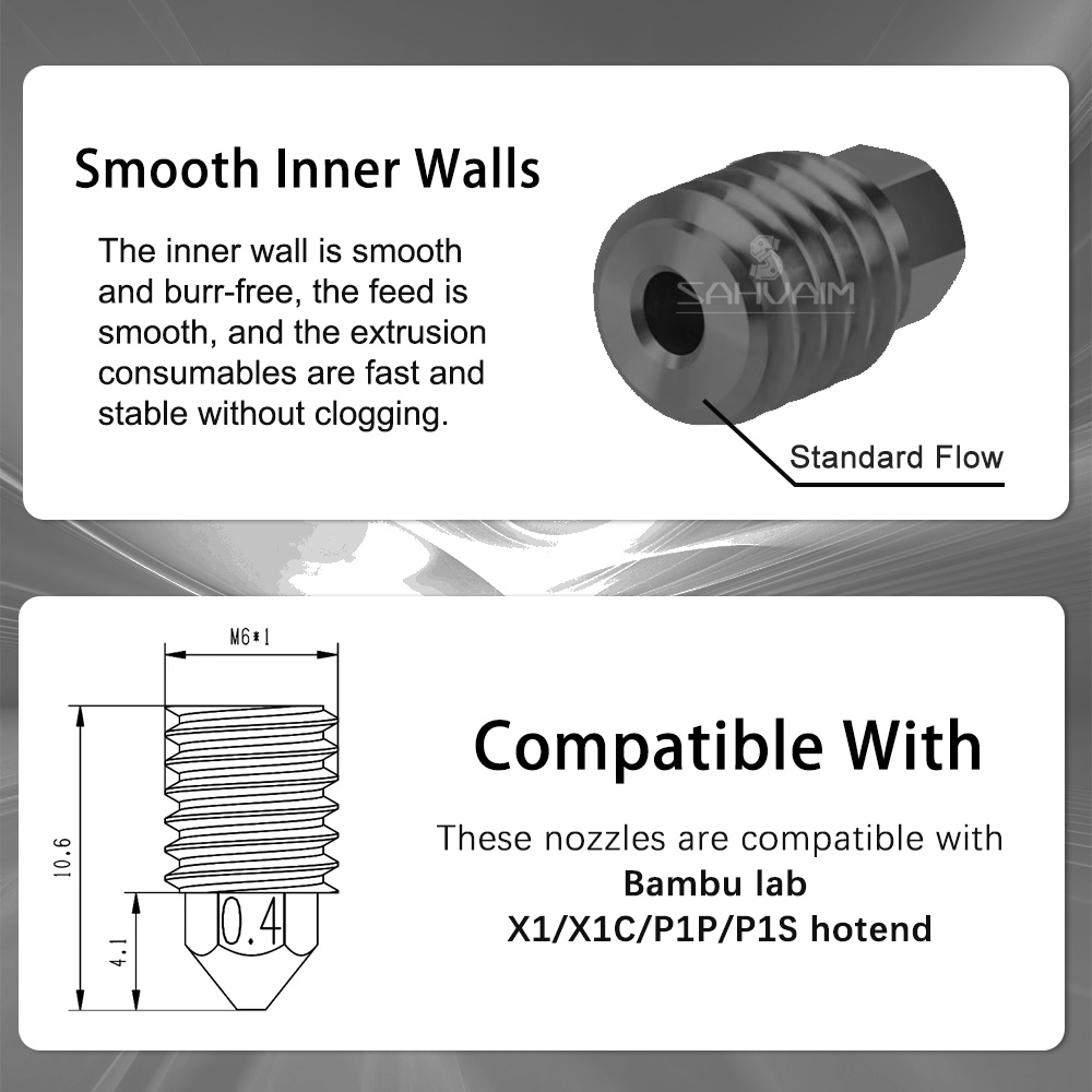 3D Printer Nozzle 0.2mm 0.4mm  - 3D Printing X1 Carbon 评论和价格