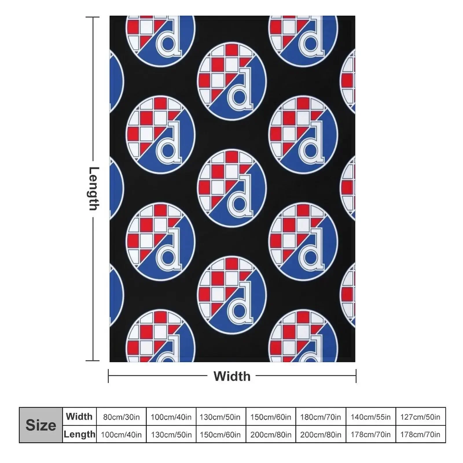 Dinamo Zagreb Throw Blanket Wa - 3D Printing Zagreb 评论和价格