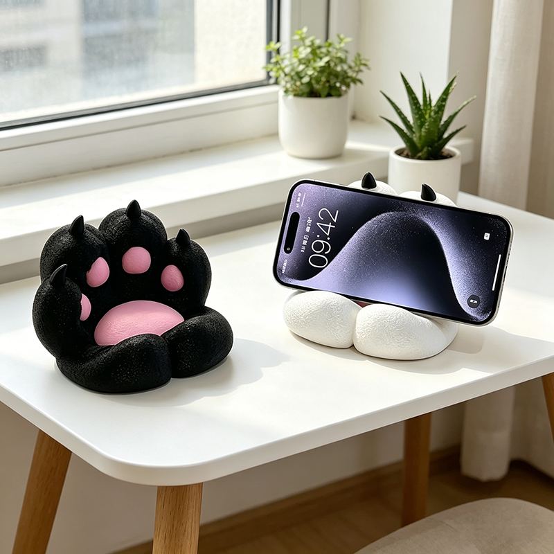 Cute Cat Paw Phone Stand, 3D P - 3D Printing Videos 评论和价格