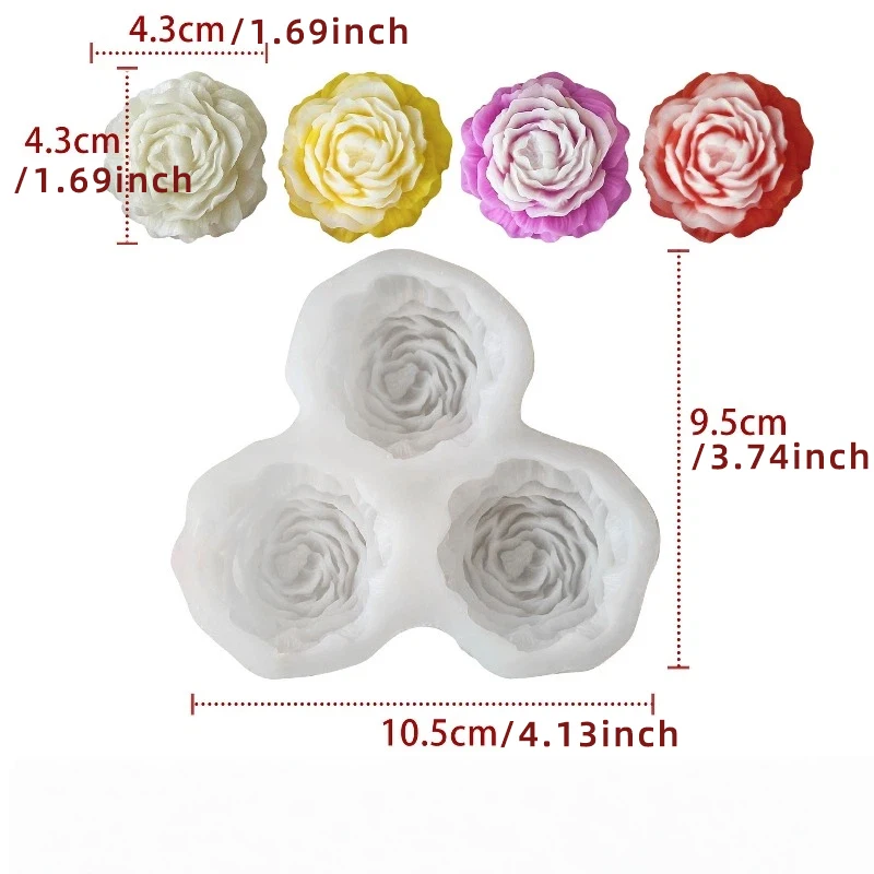 Peony Flower Candle Silicone M - 3D Printing With Silicone 评论和价格